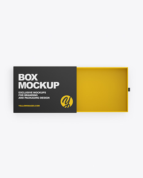 Paper Box Mockup In Box Mockups On Yellow Images Object Mockups