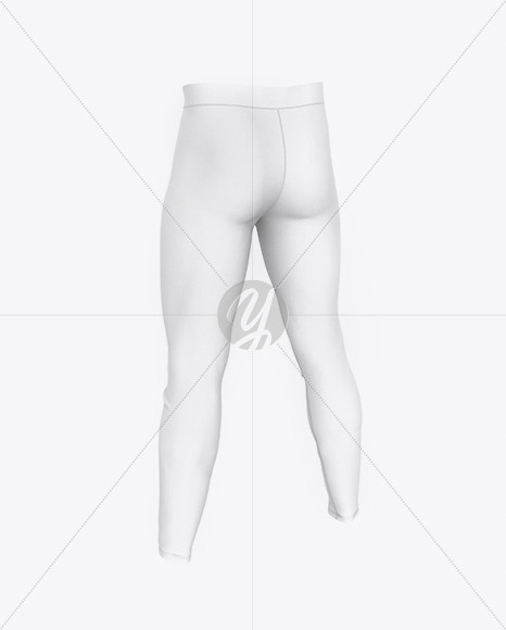 Download Compression Trousers Mockup Back View In Apparel Mockups On Yellow Images Object Mockups