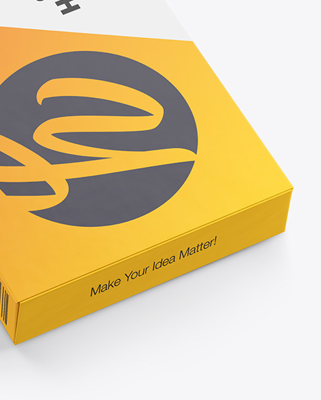 Paper Box Pills Mockup In Box Mockups On Yellow Images Object Mockups