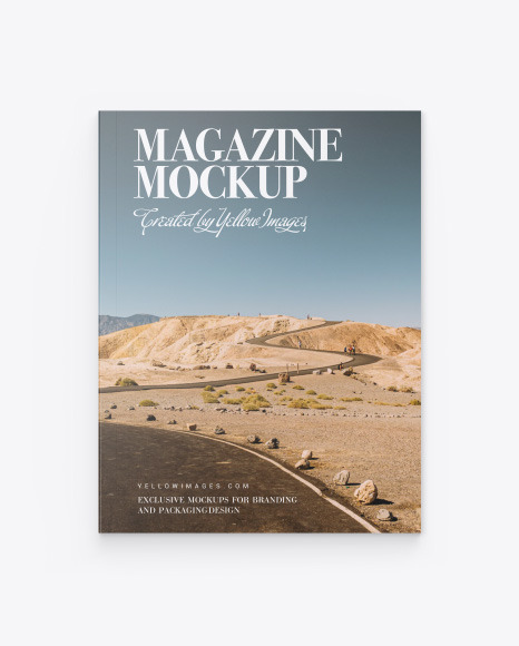 Matte Magazine Mockup PSD #2