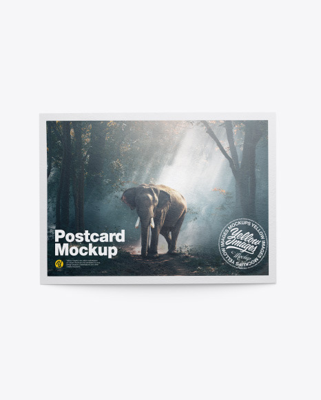 Textured A5 Postcard Mockup