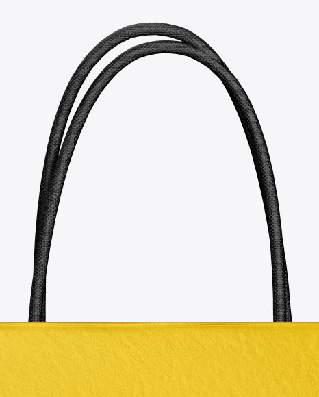 Download Textured Shopping Bag W Rope Handles Mockup In Bag Sack Mockups On Yellow Images Object Mockups PSD Mockup Templates