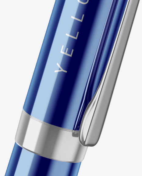 Glossy Metallic Pen PSD #7