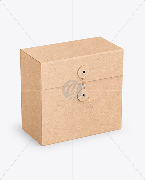 Download Two Kraft Boxes Mockup In Box Mockups On Yellow Images Object Mockups PSD Mockup Templates