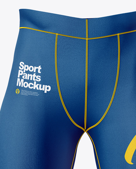 Compression Trousers Mockup Front View In Apparel Mockups On Yellow Images Object Mockups