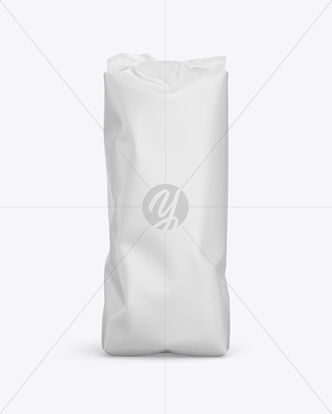 Download Paper Flour Bag Mockup Front View In Bag Sack Mockups On Yellow Images Object Mockups