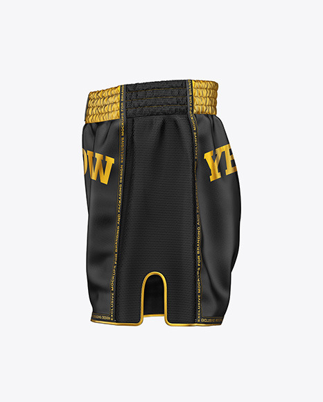 Shorts Mockup Side View In Apparel Mockups On Yellow Images Object Mockups