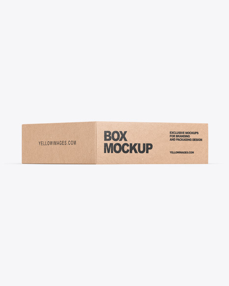 Download Kraft Box Mockup In Box Mockups On Yellow Images Object Mockups PSD Mockup Templates