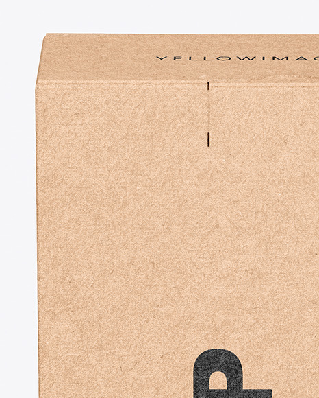 Kraft Box Mockup PSD #2