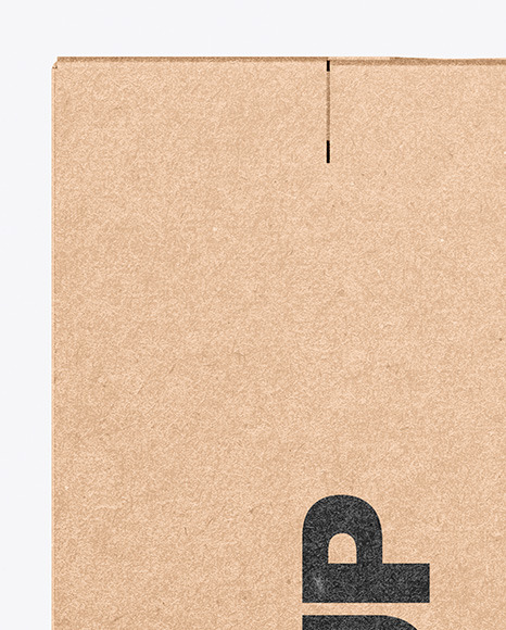 Kraft Box Mockup PSD #2