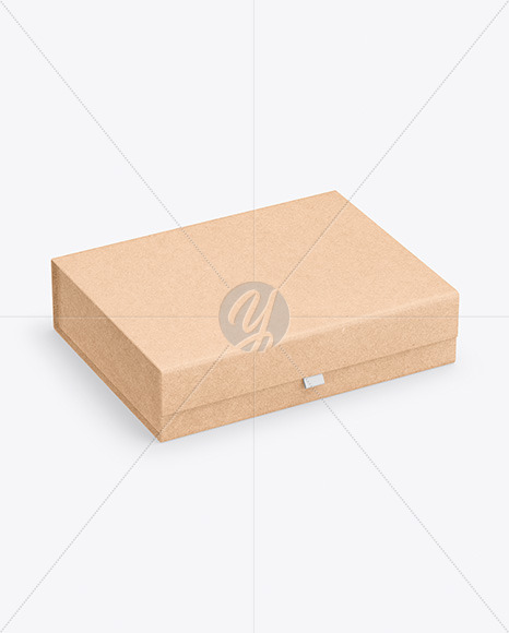 Download Gift Kraft Box Mockup in Box Mockups on Yellow Images ...