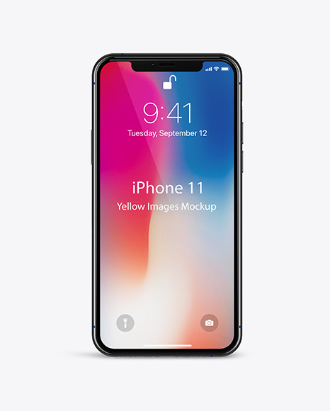 Iphone 11 Pro Mockup In Device Mockups On Yellow Images Object Mockups