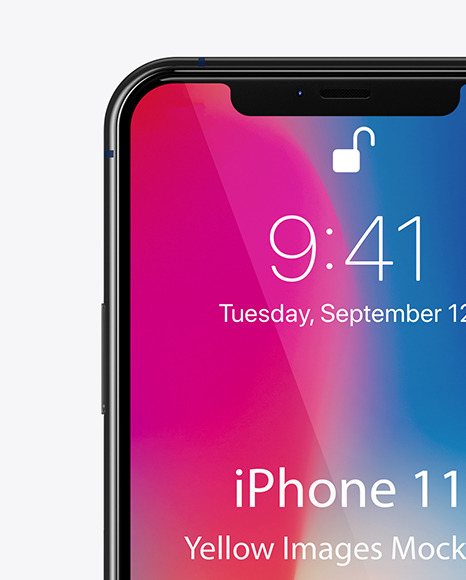 Iphone 11 Pro Mockup In Device Mockups On Yellow Images Object Mockups