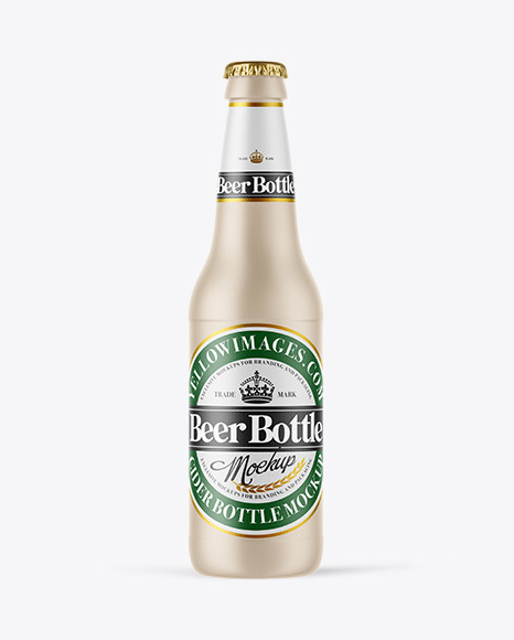 Ceramic Beer Bottle Mockup