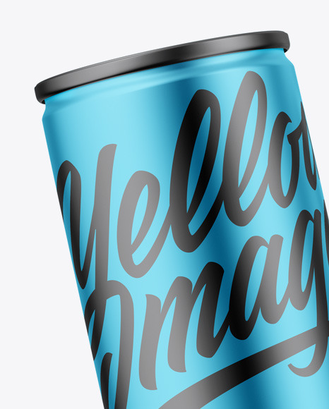 Two Matte Metallic Cans Mockup PSD #1