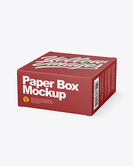 Download Paper Box Mockup In Box Mockups On Yellow Images Object Mockups PSD Mockup Templates