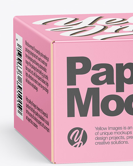 Download Paper Box Mockup In Box Mockups On Yellow Images Object Mockups