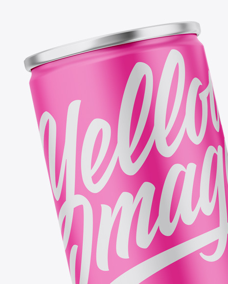 Metallic Cans W  Matte Finish Mockup PSD #4