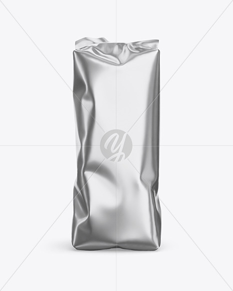 Metallic Coffee Bag Mockup In Bag Sack Mockups On Yellow Images Object Mockups