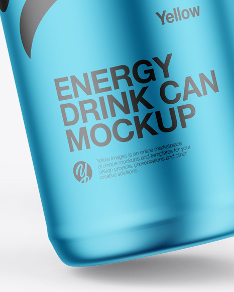 Matte Metallic Can Mockup PSD #6