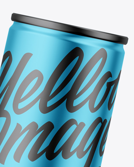 Matte Metallic Can Mockup PSD #1