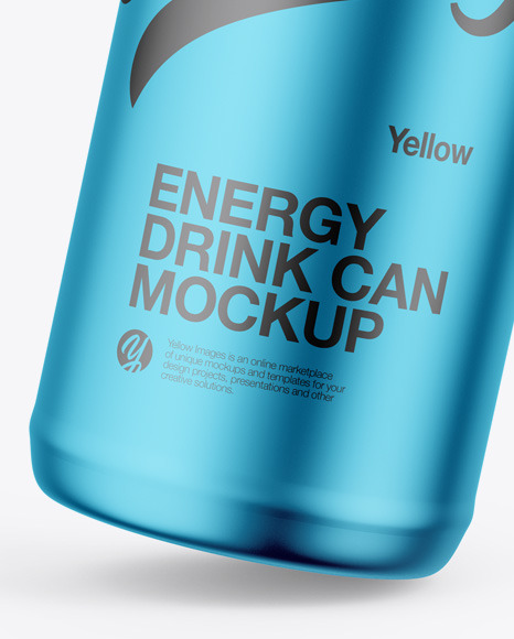 Matte Metallic Can Mockup PSD #6