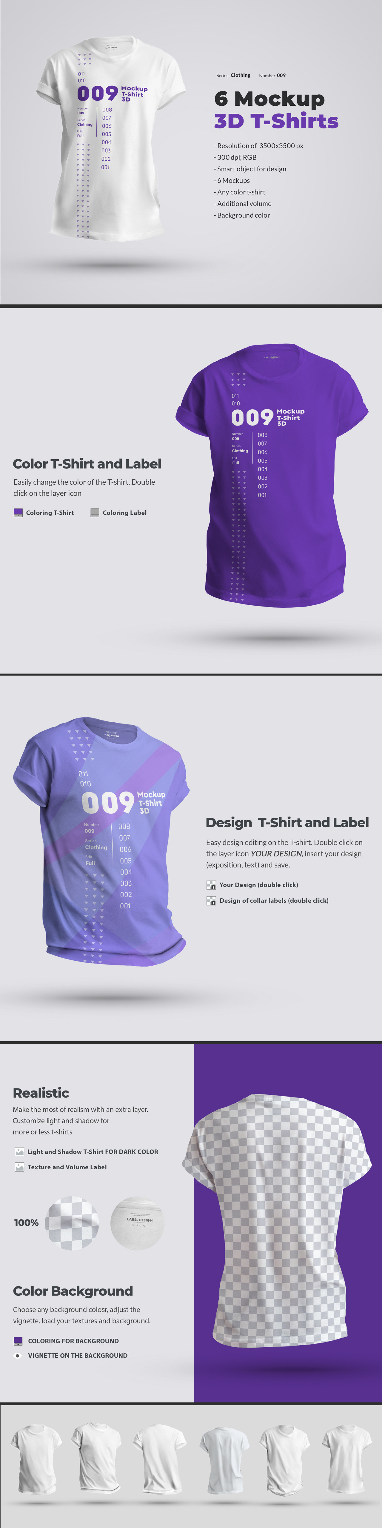 Download 6 MOCKUPS MEN T-SHIRTS 3D in Apparel Mockups on Yellow ...