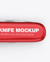 Metallic Pocket Knife Mockup