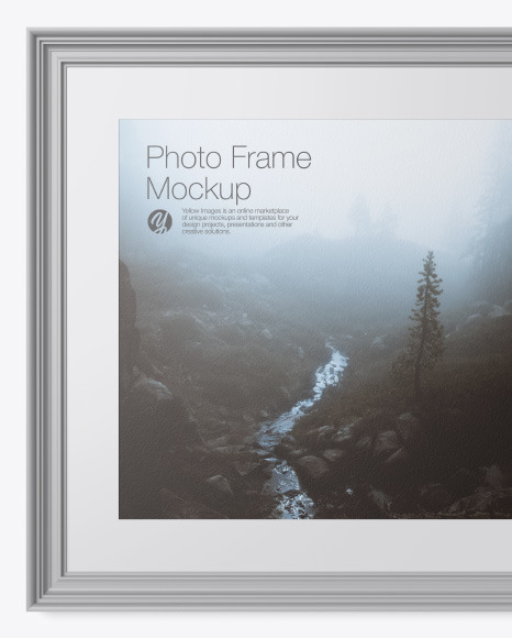 Textured Picture Frame Mockup PSD #6
