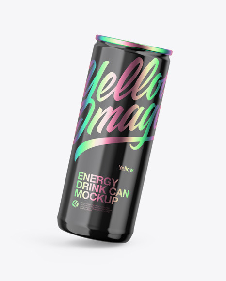 Glossy Can Mockup PSD #2