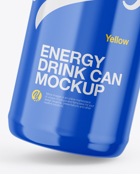 Glossy Can Mockup PSD #6
