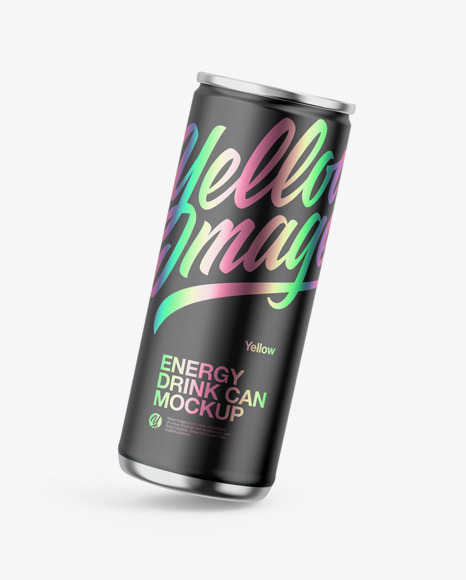 Metallic Can W  Matte Finish Mockup PSD #2
