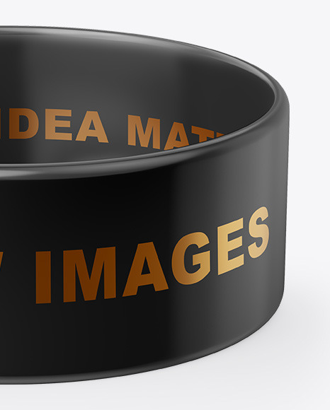 Download 1 Inch Glossy Wristband Mockup In Apparel Mockups On Yellow Images Object Mockups