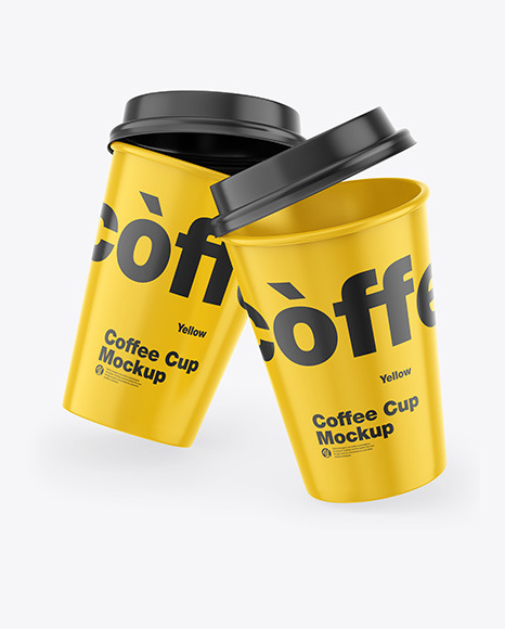 Glossy Coffee Cup Mockup PSD #3