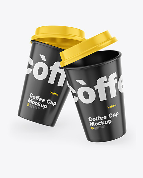 Glossy Coffee Cup Mockup PSD #4