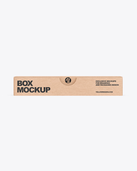 Kraft Box Mockup PSD #2