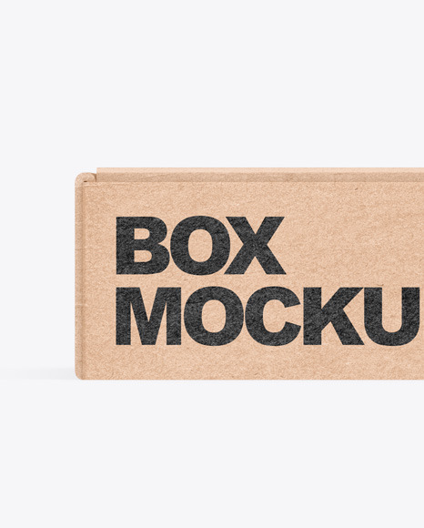 Kraft Box Mockup PSD #3