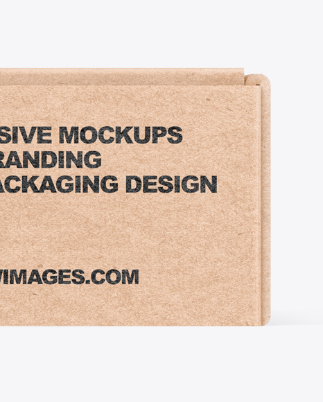 Kraft Box Mockup PSD #4