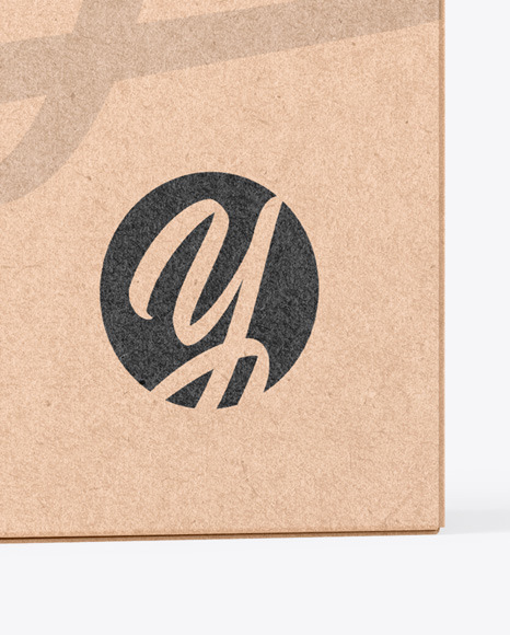 Kraft Box Mockup PSD #2