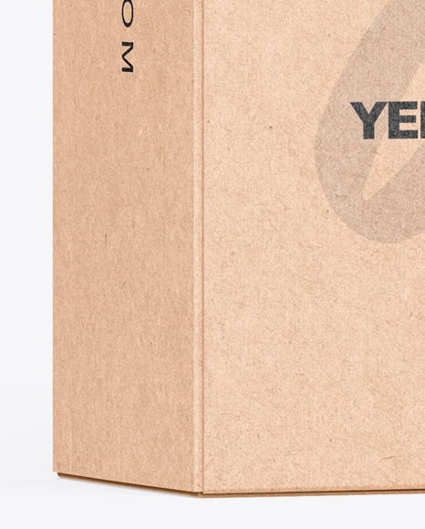 Kraft Box Mockup PSD #1