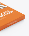 Chocolate Box Mockup – Half Side View