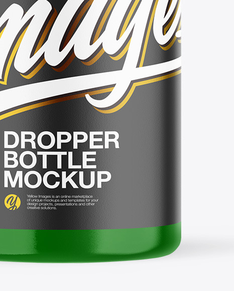 Glossy Plastic Dropper Bottle Mockup PSD #6