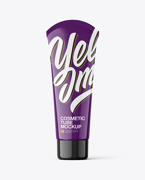 Download Glossy Cosmetic Tube Mockup