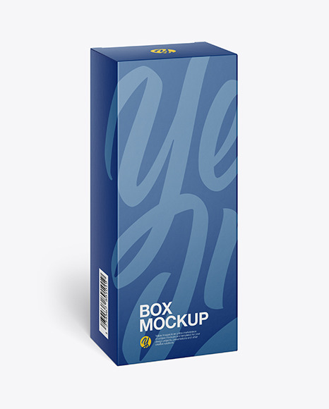 Download Blue Jar Paper Box Psd Mockup Yellowimages