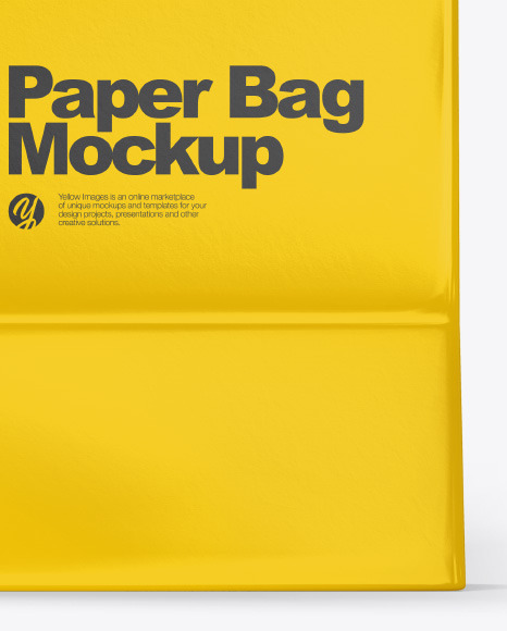 Download Glossy Shopping Bag W Rope Handles Mockup In Bag Sack Mockups On Yellow Images Object Mockups Yellowimages Mockups