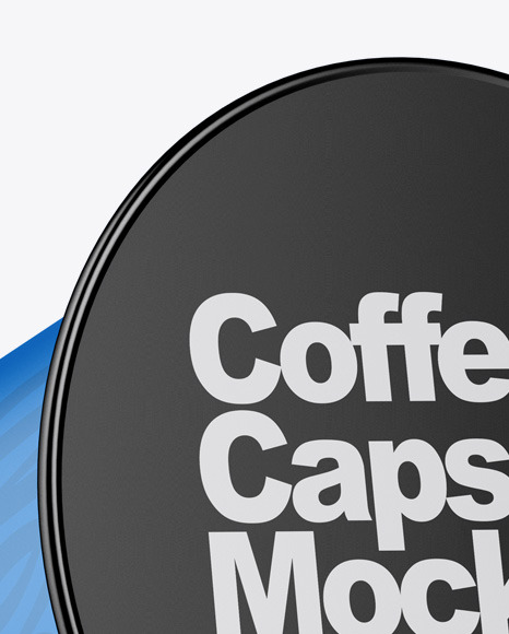 Matte Metallic Coffee Capsule Mockup PSD #1