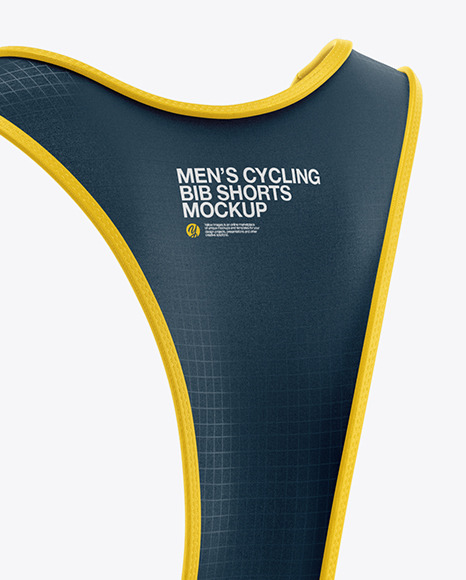 Men S Cycling Bib Shorts Mockup In Apparel Mockups On Yellow Images Object Mockups