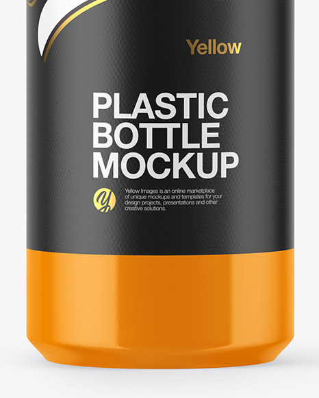 Glossy Plastic Bottle Mockup PSD #1