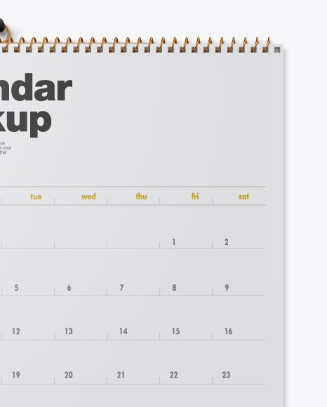 Download Wall Calendar Mockup Free Download Yellowimages