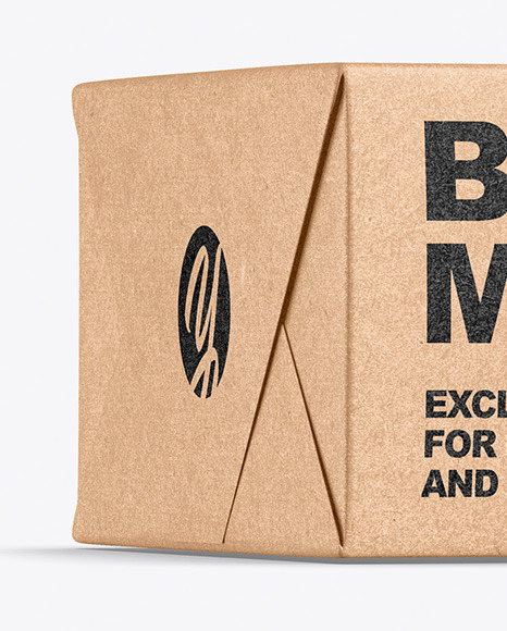 Kraft Box Mockup PSD #2